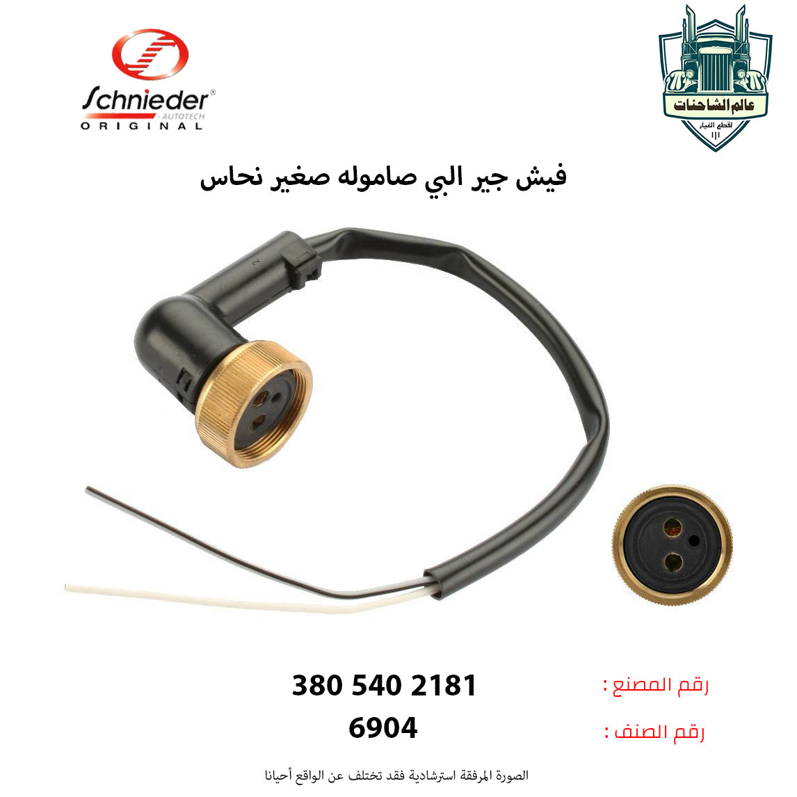 فيش جير البي صاموله صغير نحاس